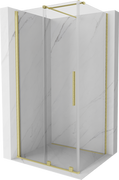 Kabiny prysznicowe - Mexen Velar kabina prysznicowa rozsuwana 120x100 cm, transparent, złota szczotkowana - 871-120-100-01-55 - miniaturka - grafika 1