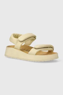 Birkenstock sandały skórzane BIRKENSTOCK X PAPILLIO Theda damskie kolor beżowy na platformie 1026942 - Sandały damskie - miniaturka - grafika 1