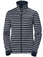 Bluzy damskie - Bluza damska Helly Hansen Crew Fleece Jacket navy stripe - XS - miniaturka - grafika 1