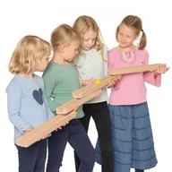 Gry planszowe - Duży tor kulkowy do gry zespołowej drewniany kulodrom Erzi - miniaturka - grafika 1