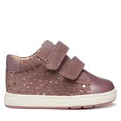 Buty dla dziewczynek - Sneakersy Geox B Biglia B044CC 007AK C8007 Różowy - miniaturka - grafika 1