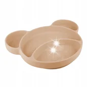 Zestawy naczyń dla dzieci - CANPOL SILIKONOWY TALERZYK TRÓJDZIELNY PRZYSSAWKA - miniaturka - grafika 1