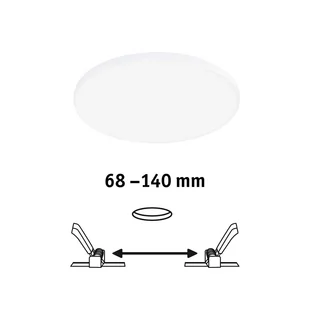 Paulmann Veluna Edge LED montaż IP44 4 000 K Ø16cm - Oprawy, klosze i abażury - miniaturka - grafika 1