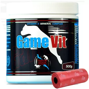 Game Dog Witaminy suplementy dla psów Game Dog GameVit 500g woreczki na odchody GD-GAMEVIT-500G - Suplementy i witaminy dla psów - miniaturka - grafika 1