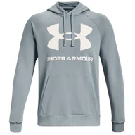 Bluzy sportowe męskie - Męska bluza Under Armour Rival Fleece Big Logo HD Rozmiar: XL / Kolor: niebieski/biały - miniaturka - grafika 1