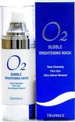 Maseczki do twarzy - Deoproce Maska rozświetlająca do twarzy z bąbelkami tlenu O2 Deoproce - miniaturka - grafika 1