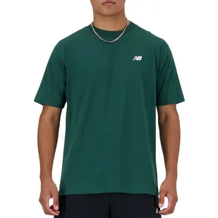 Koszulka New Balance MT41509NWG - zielona - Koszulki sportowe męskie - miniaturka - grafika 1