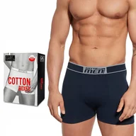 Majtki męskie - BOKSERKI męskie Gatta Cotton Boxer majtki z bawełny GRANAT - XL - miniaturka - grafika 1