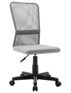 Fotele i krzesła biurowe - Szary siatkowy fotel biurowy bez podłokietników K3-Z52 - miniaturka - grafika 1