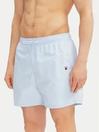 Kąpielówki męskie - Tommy Hilfiger Szorty kąpielowe UM0UM03258 Błękitny Regular Fit - miniaturka - grafika 1