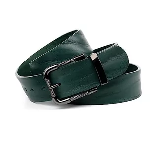 Anthoni Crown Unisex pasek damski, ciemnozielony, 90, ciemnozielony, 90 - Paski - miniaturka - grafika 1