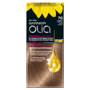 Farby do włosów i szampony koloryzujące - Garnier - Olia Farba do włosów bez amoniaku ciemny greige 7G - miniaturka - grafika 1