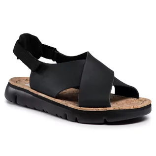 Sandały damskie - Camper Sandały Oruga Sandal K200157-022 Black - grafika 1