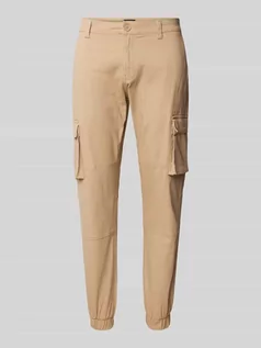 Spodnie męskie - Spodnie cargo z elastycznym zakończeniem nogawek model ‘CANS STAGE’ - grafika 1