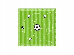 Serwetki Urodzinowe Piłka Nożna Football - Dekoracje i nakrycia stołu na imprezę - miniaturka - grafika 1