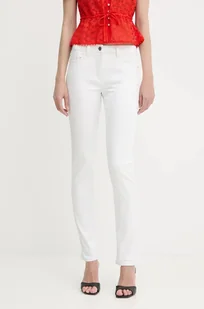 Morgan jeansy PETROI1 damskie kolor biały PETROI1 - Spodnie damskie - miniaturka - grafika 1