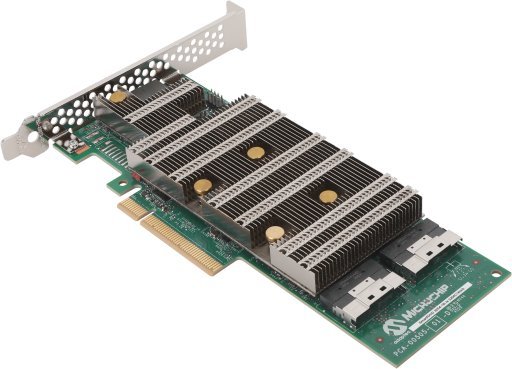 Macierz dyskowa Microchip SmartRAID Ultra 8GB SAS/NVMe 16 Port extern PCIe x16 24 Gbps Low Profile 3254UC16EX2S