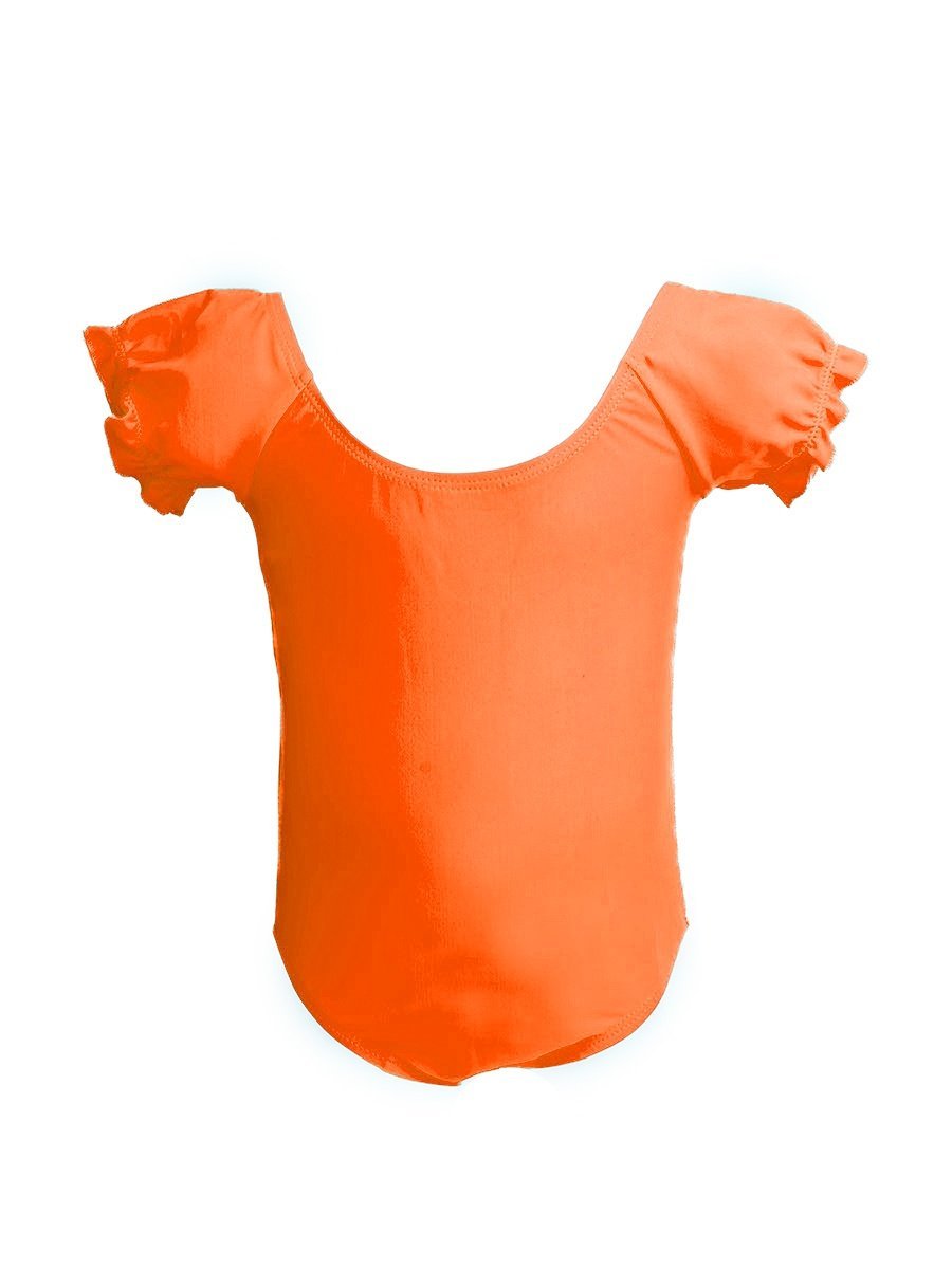 Dziewczęcy kostium kąpielowy jednoczęściowy pomarańczowy Mariss r.116/122