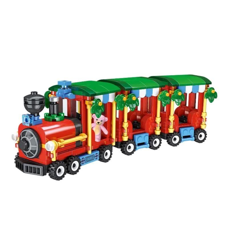 KLOCKI KONSTRUKCYJNE ŚWIĄTECZNY POCIĄG – 385 ELEMENTÓW