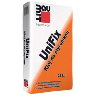 Klej do styropianu UniFix 25 kg Baumit - Zaprawy budowlane - miniaturka - grafika 1