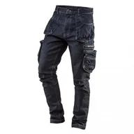 Moda i Uroda OUTLET - Neo spodnie robocze Jeans r. S/48 Denim do pasa - miniaturka - grafika 1