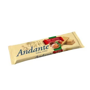 ANDANTE WAFELKI Z KREMOWYM NADZIENIEM Z ORZECHÓW LASKOWYCH zakupy dla domu i biura 28035798 - Ciastka - miniaturka - grafika 1
