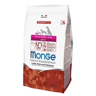 Monge Specjality Line Extra Small Jagnięcina z ryżem i ziemniakami 2,5kg - Sucha karma dla psów - miniaturka - grafika 1
