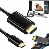 Pozostałe akcesoria do telefonów - KABEL USB-C 3.1 TYP C DO HDMI 4K ADAPTER 200CM - miniaturka - grafika 1