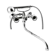 Baterie wannowe i prysznicowe - Bateria wannowa Modena typu S 30 cm chrom Invena - miniaturka - grafika 1