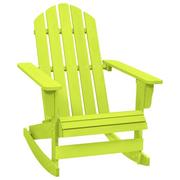 Fotele i krzesła ogrodowe - vidaXL Lumarko Ogrodowy fotel bujany Adirondack, lite drewno jodłowe, zielone! 315886 - miniaturka - grafika 1