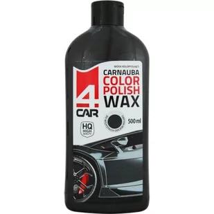 Wosk koloryzujący Carnauba do karoserii czarny 500 ml 4CAR - Kosmetyki samochodowe - miniaturka - grafika 1