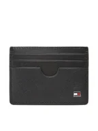 Etui na dokumenty i karty - Tommy Hilfiger Etui na karty kredytowe Th Flag Cc Holder AM0AM13517 Czarny - miniaturka - grafika 1