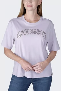 Koszulki sportowe damskie - Koszulka damska bawełniana Carhartt Lightweight Graphic Lilac Haze - grafika 1