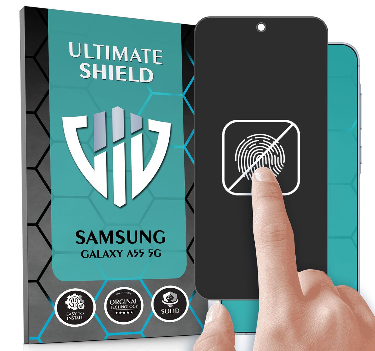 FOLIA DO SAMSUNG GALAXY A55 5G MATOWA BRAK ODCISKÓW CAŁY EKRAN 5D
