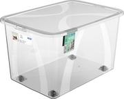 Pudła i pojemniki do przechowywania - Plastikowy pojemnik do przechowywania z pokrywą 50 l Lona – Rotho - miniaturka - grafika 1
