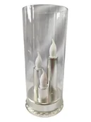 Świece - Świeca Led potrójna srebrna - miniaturka - grafika 1