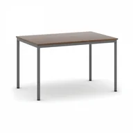 Stoły - B2B Partner Stół do jadalni 1200 x 800 mm, blat orzech, nogi ciemnoszare 555698 - miniaturka - grafika 1