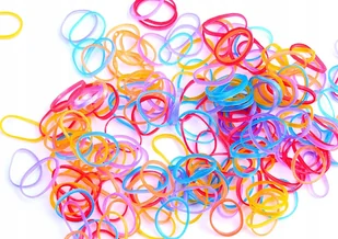 Mini Gumki Gumeczki Do Włosów Warkoczyków Kolorowe - Ozdoby do włosów - miniaturka - grafika 1