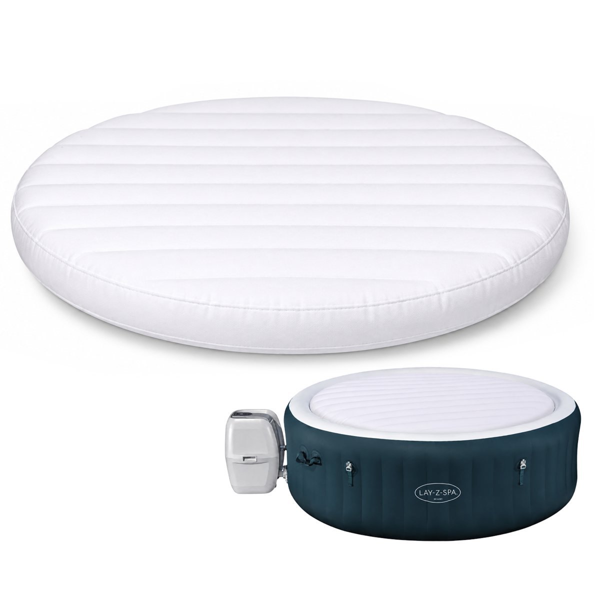 Bestway pokrywa cieplna dmuchana mata izolacyjna jacuzi lay-z-spa 60127