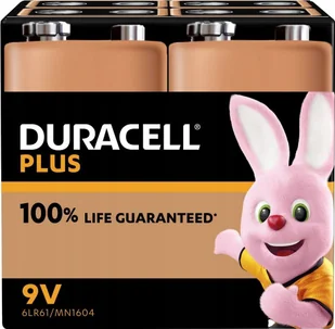 Duracell Duracell Batterie Plus NEW -9V MN1604/6LR61 4St. - Baterie i akcesoria - miniaturka - grafika 1