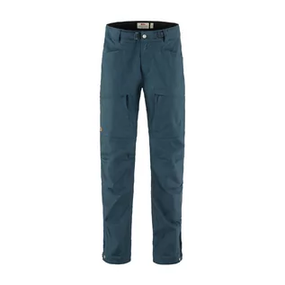 Spodnie sportowe męskie - Męskie spodnie trekkingowe Fjallraven Singi X-Trousers Regular mountain blue - 46 - grafika 1