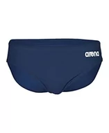 Kąpielówki męskie - ARENA Męskie slipy Team Swim Briefs Solid Slip, granatowo-białe, 40, granatowo-biały - miniaturka - grafika 1