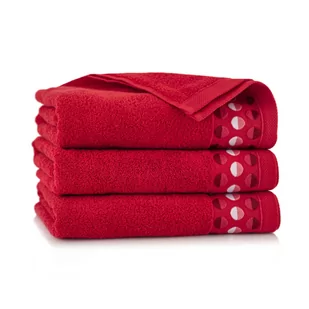Zwoltex Ręcznik bawełniany czerwony 9242BM 9242BM SAM 70x140 - Ręczniki - miniaturka - grafika 1