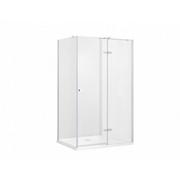 Kabiny prysznicowe - BESCO PPL-108-195B PIXA BLACK NEW kabina prostokątna przejrzyste szkło 100 x 80 x 195 lewa - miniaturka - grafika 1
