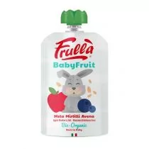Natura Nuova Przecier owocowy jabłko - borówka - owies bez dodatku cukrów od 6 miesiąca 100 g Bio - Desery dla dzieci - miniaturka - grafika 1