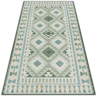 Dywany - Nowoczesny dywan na balkon wzór Zielone romby 60x90 cm - miniaturka - grafika 1