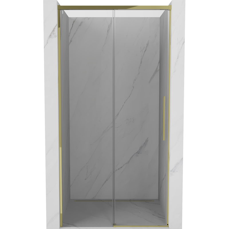 Mexen Rox drzwi prysznicowe rozsuwane 120 cm, transparent, złote - 8C2-120-000-50-00