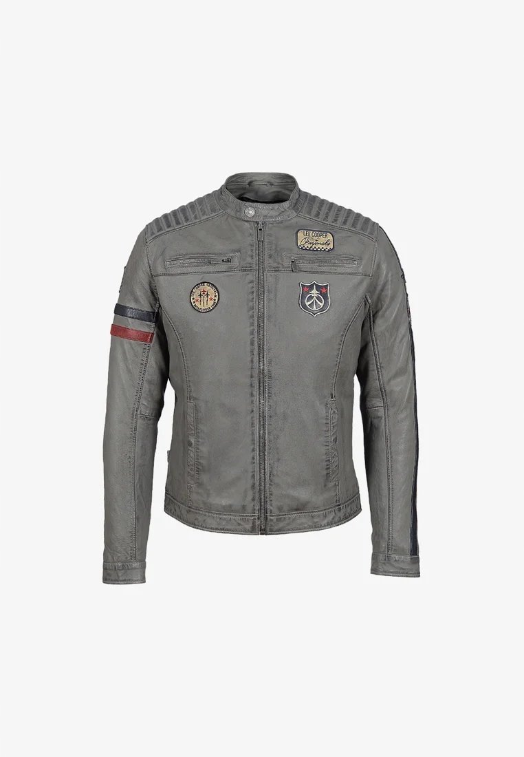 Lee Cooper Bomber kurtka męska pilotka Kolor SZARA ARGAN Rozmiar.M