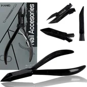 Akcesoria do paznokci - Cążki cęgi do grubych wrastających paznokci skórek obcinaczki nożyczki manicure gabinet SPA czarne - miniaturka - grafika 1