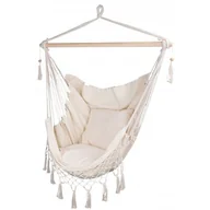 Hamaki - ROYOKAMP Hamak ROYOKAMP 1038827 130 x 100 cm Beżowy - miniaturka - grafika 1